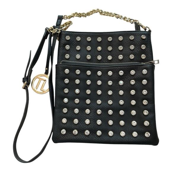 Black Studded Crossbody Bag - Picture 1 of 7